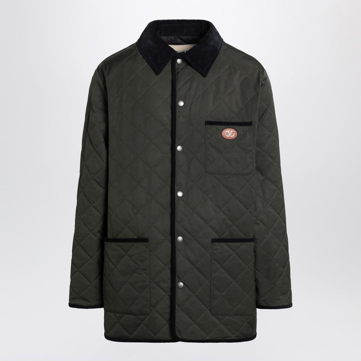 Valentino VLogo patch quilted jacket