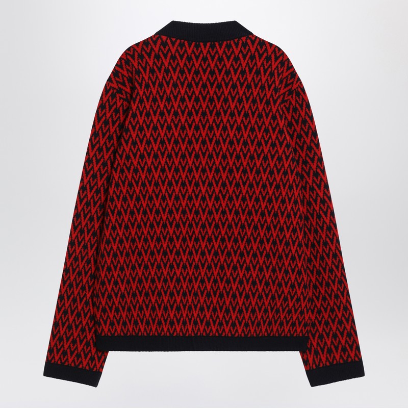 Valentino Jacquard patterned cardigan