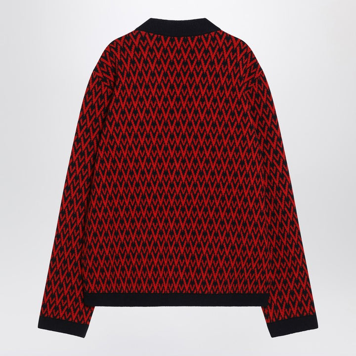 Valentino Jacquard patterned cardigan