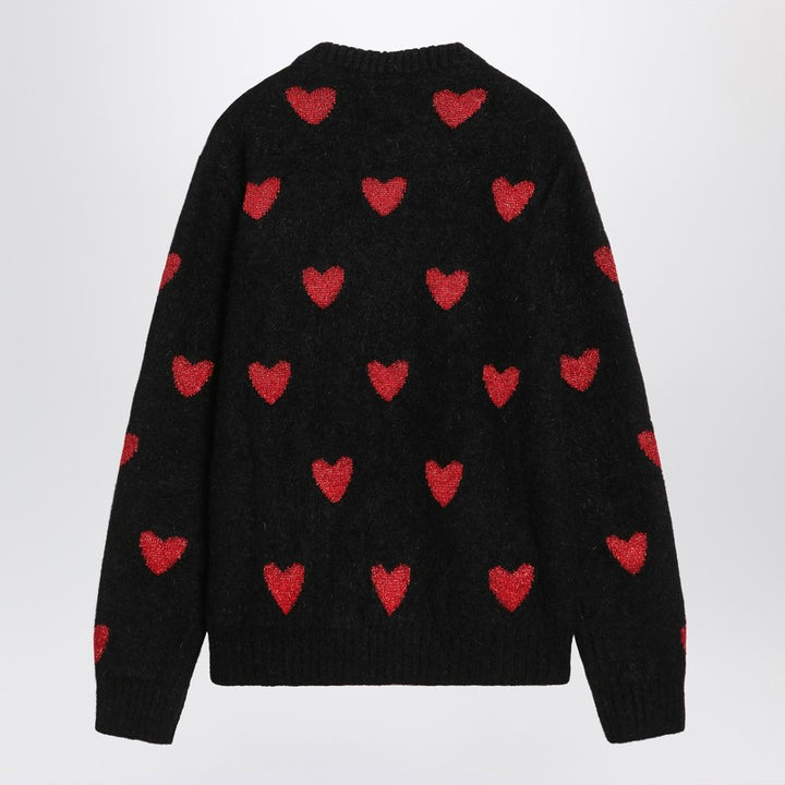 Valentino Jacquard heart pattern sweater