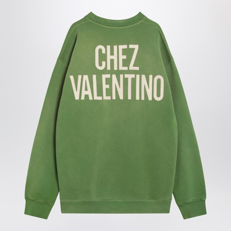 Chez Valentino print sweatshirt