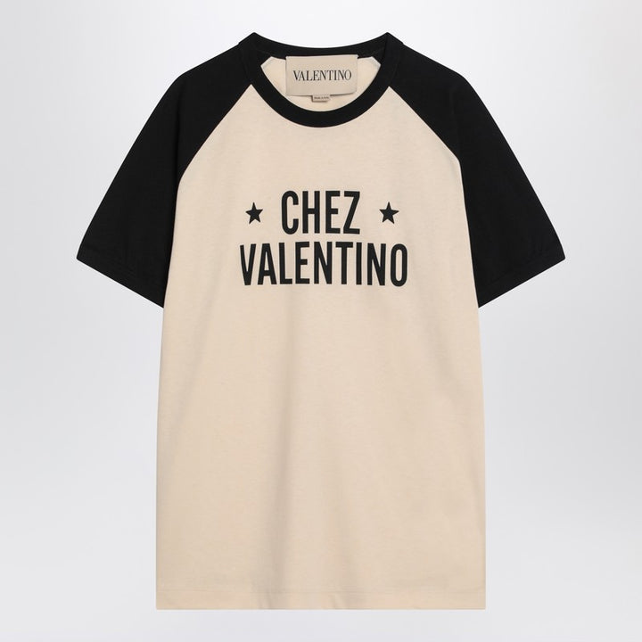 Chez Valentino print T-shirt