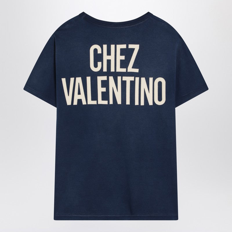 Chez Valentino print T-shirt