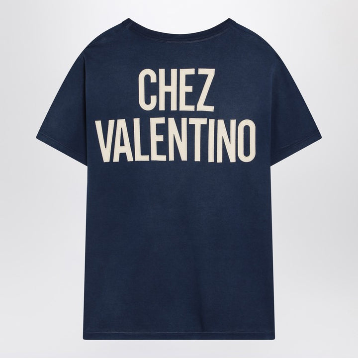 Chez Valentino print T-shirt