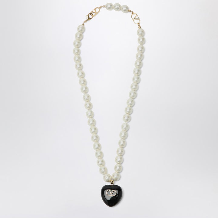 Valentino Garavani Coeur Royal pearl necklace