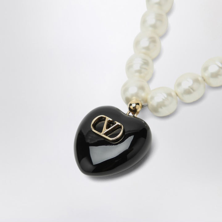 Valentino Garavani Coeur Royal pearl necklace