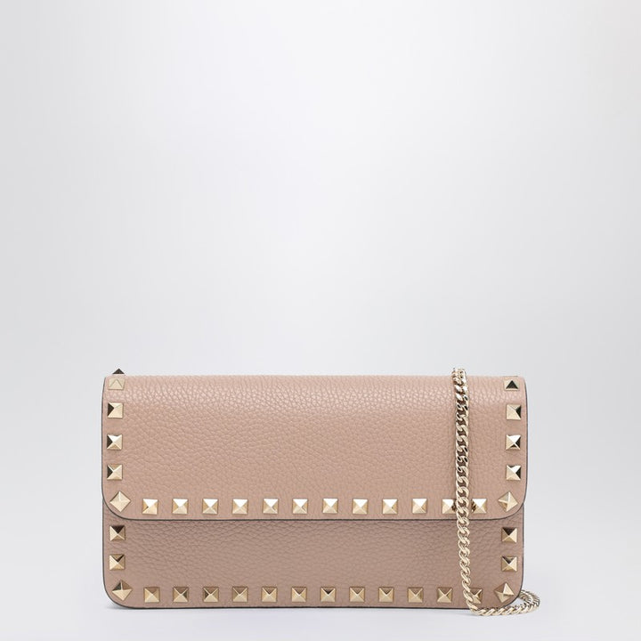 Valentino Garavani Garnet Rockstud chain wallet