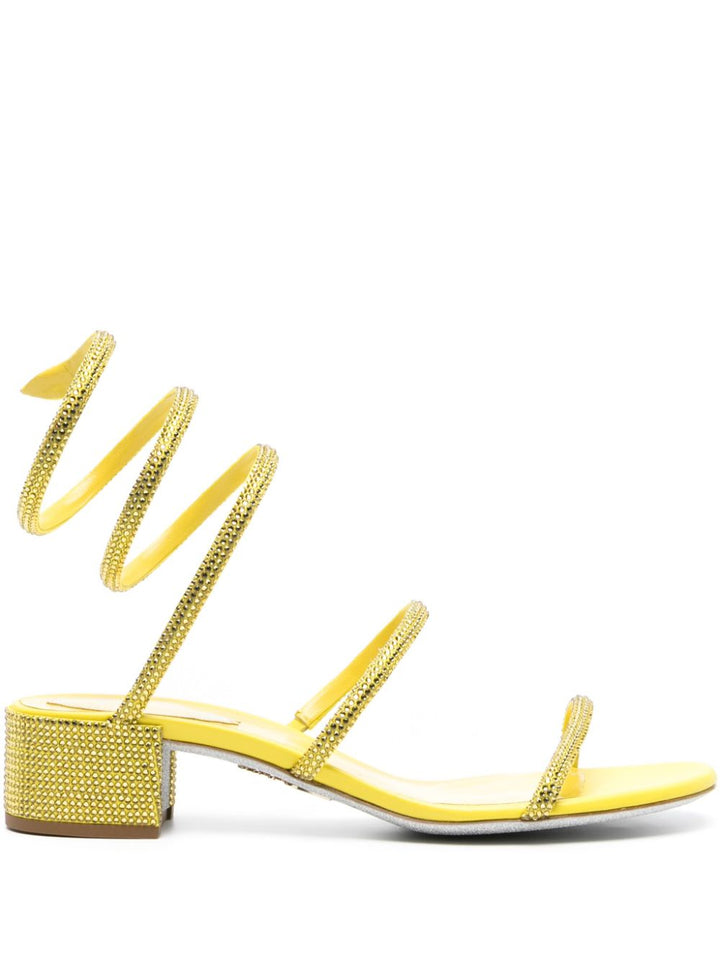 Rene' Caovilla Sandals Yellow
