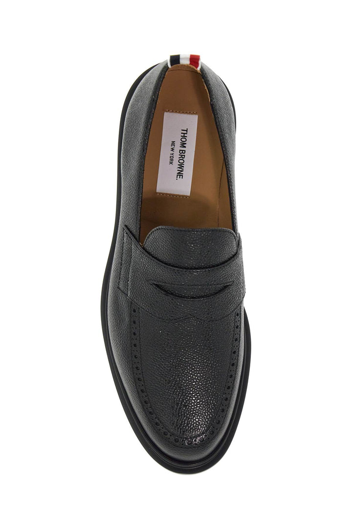 Thom Browne Leather Loafers   Black