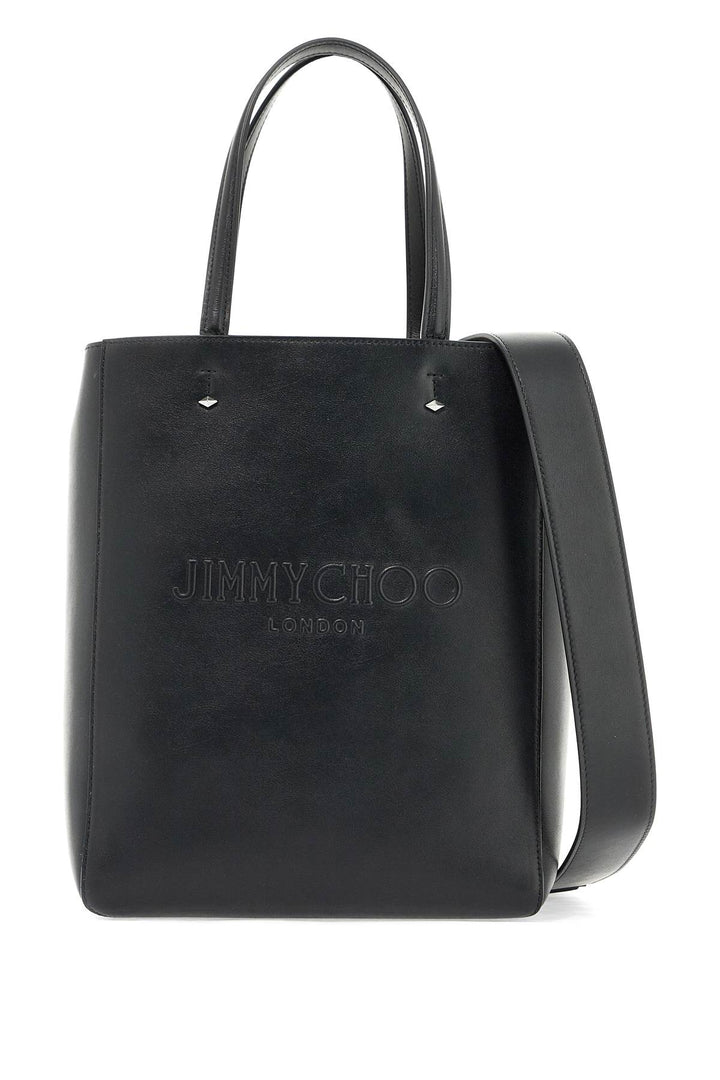 Jimmy Choo Smooth Leather Lenny N/S Tote Bag.   Black