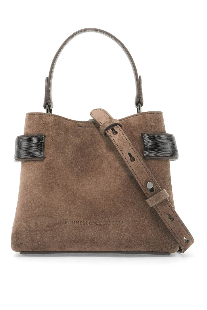 Brunello Cucinelli Handbag With Precious Bands   Brown
