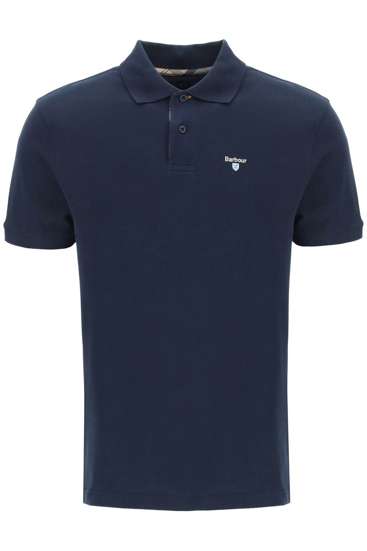 Barbour Tartan Trim Polo Shirt   Blu