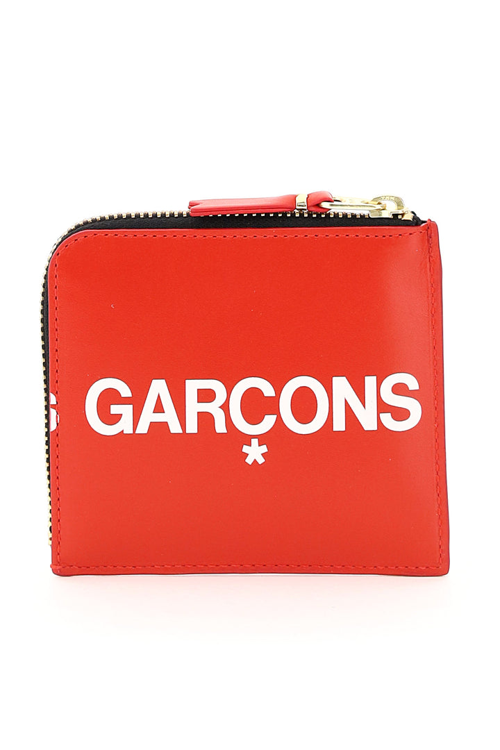 Comme Des Garcons Wallet Huge Logo Wallet   Red