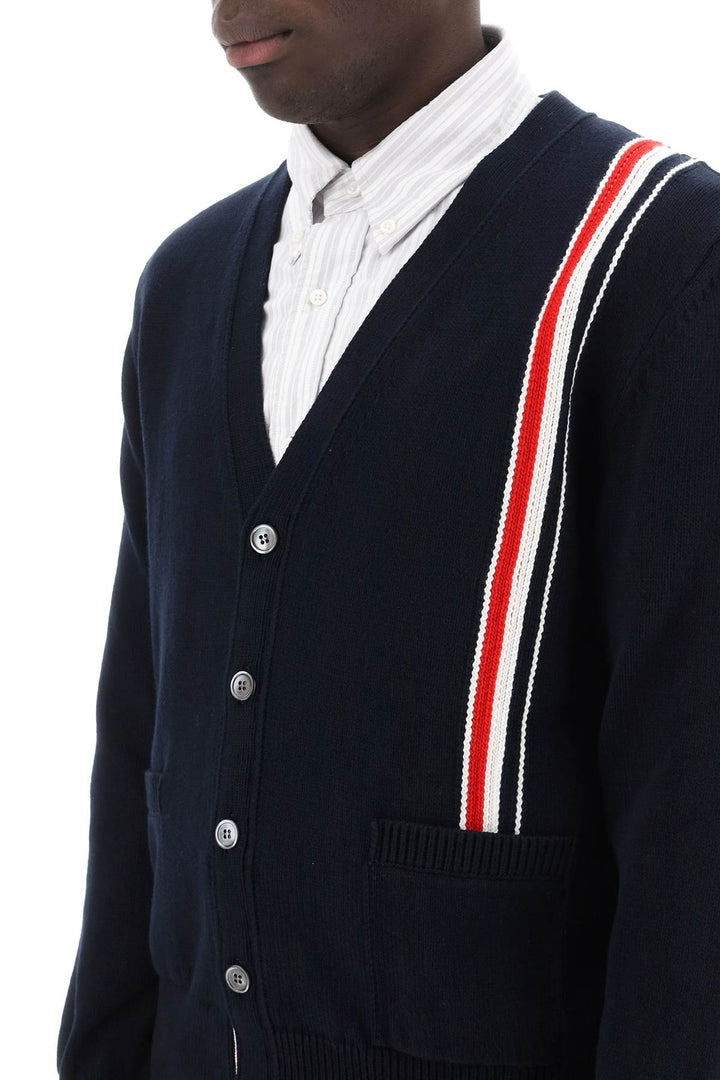 Thom Browne Cotton Cardigan With Red*** White   Blue