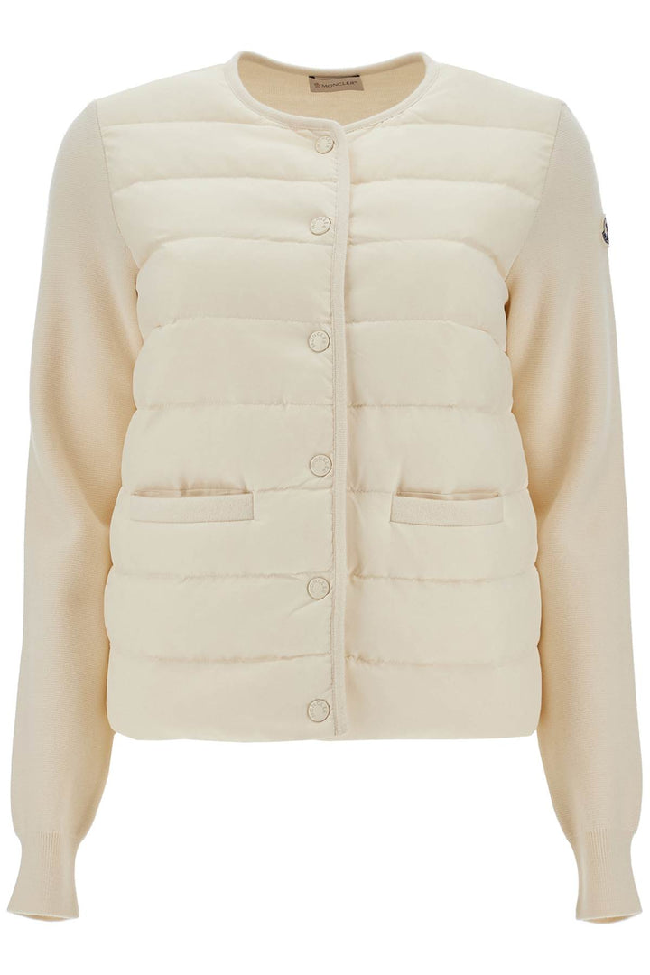 Moncler Padded Insert Cardigan With   White