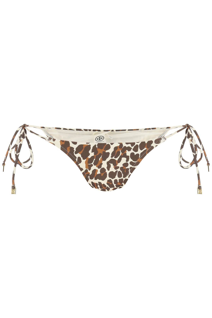 Tory Burch Leopard Print Bikini Bottom   Marrone