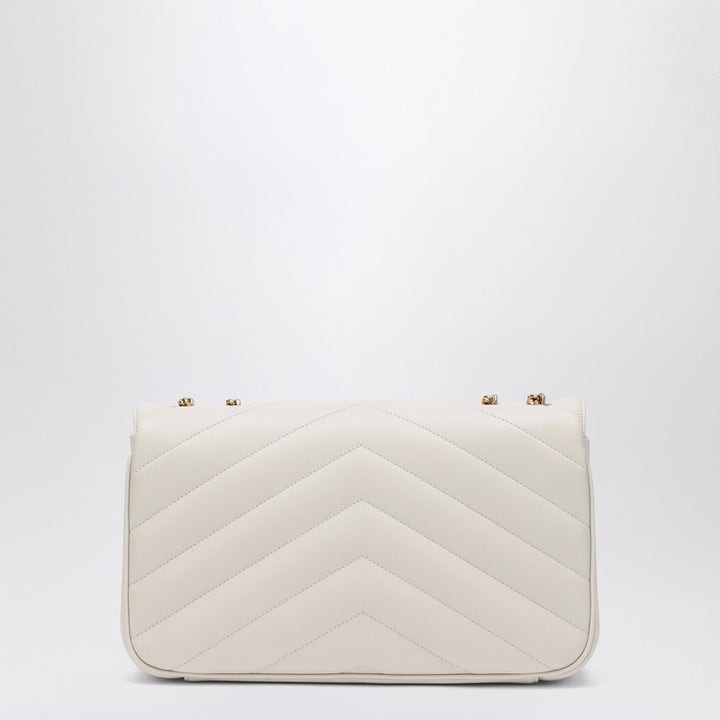 Saint Laurent Medium LouLou Cream Soft leather bag