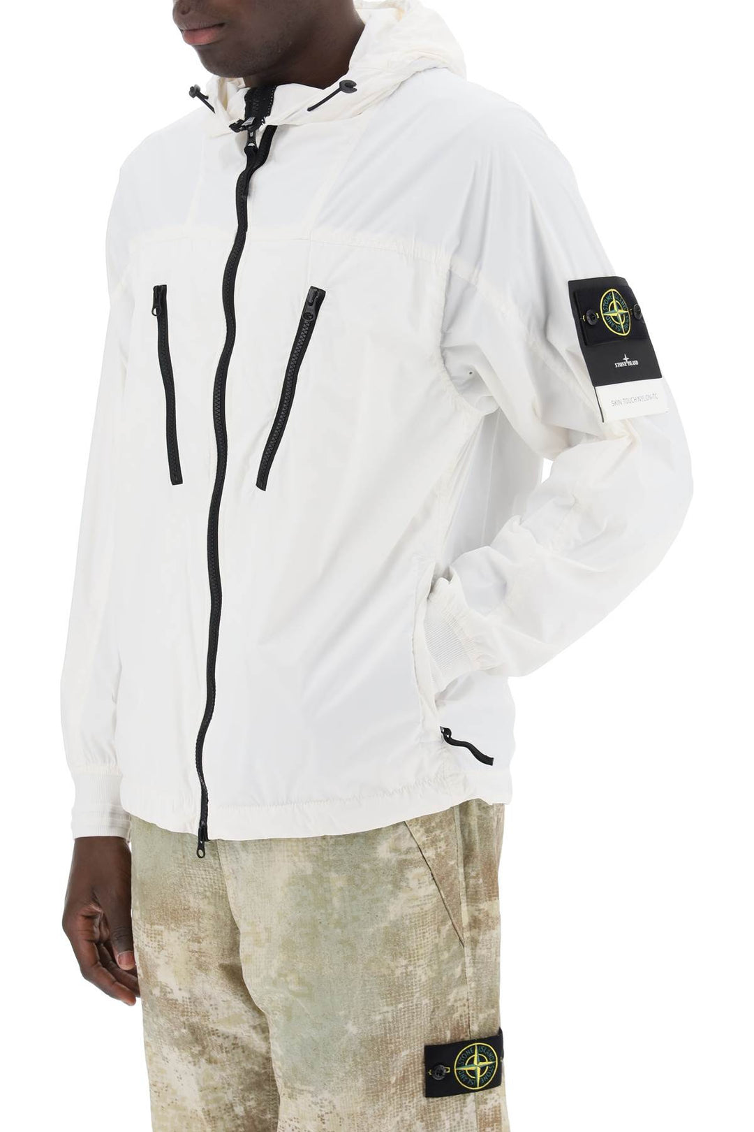 Stone Island skin touch nylon-tc packable jacket