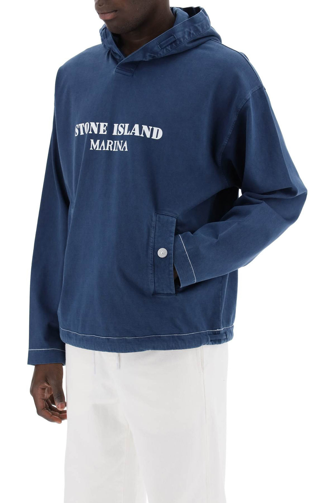 Stone Island marina 'old' treatment hooded