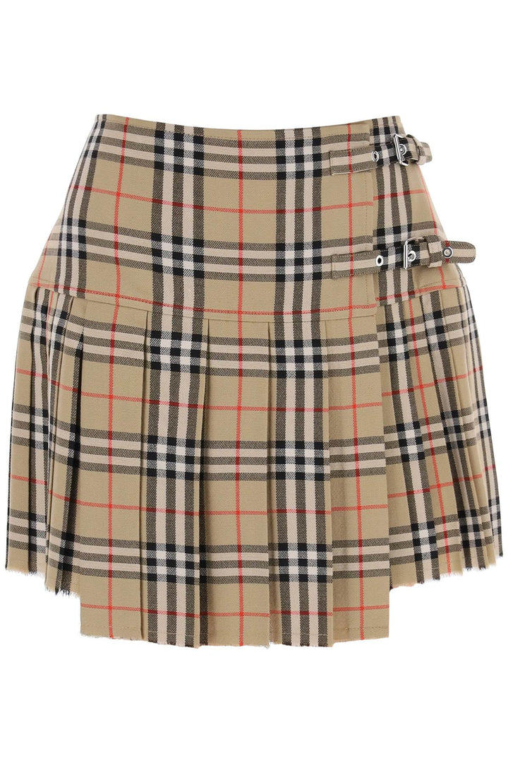 zoe burberry check mini skirt