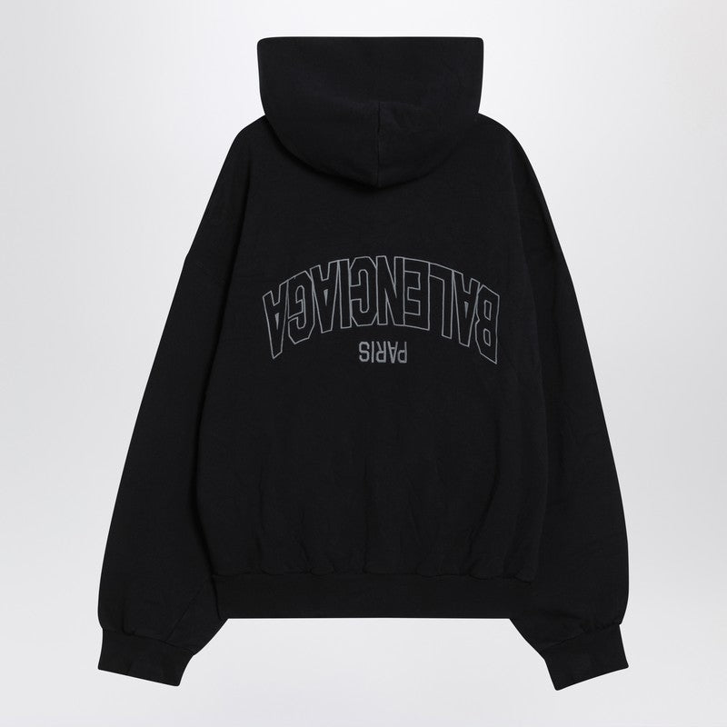 Balenciaga Washed Flipped Uni Regular Fit zip hoodie