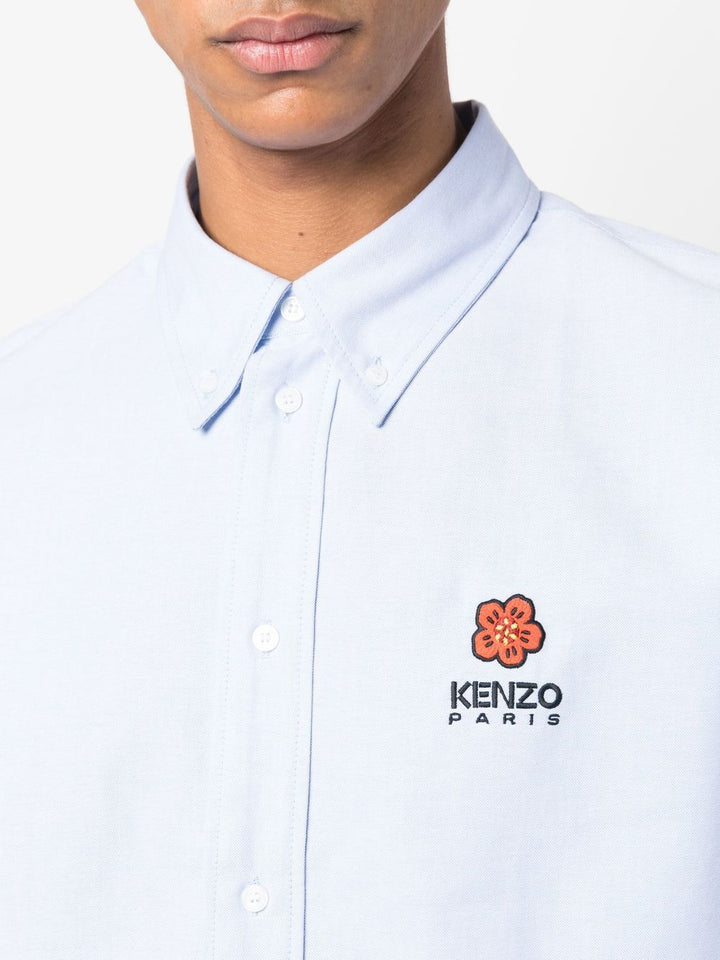 Kenzo Shirts Clear Blue