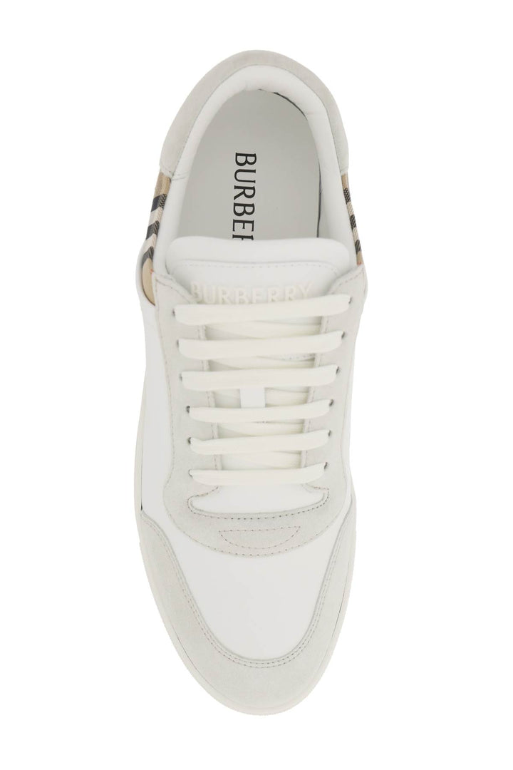 Burberry Check Leather Sneakers