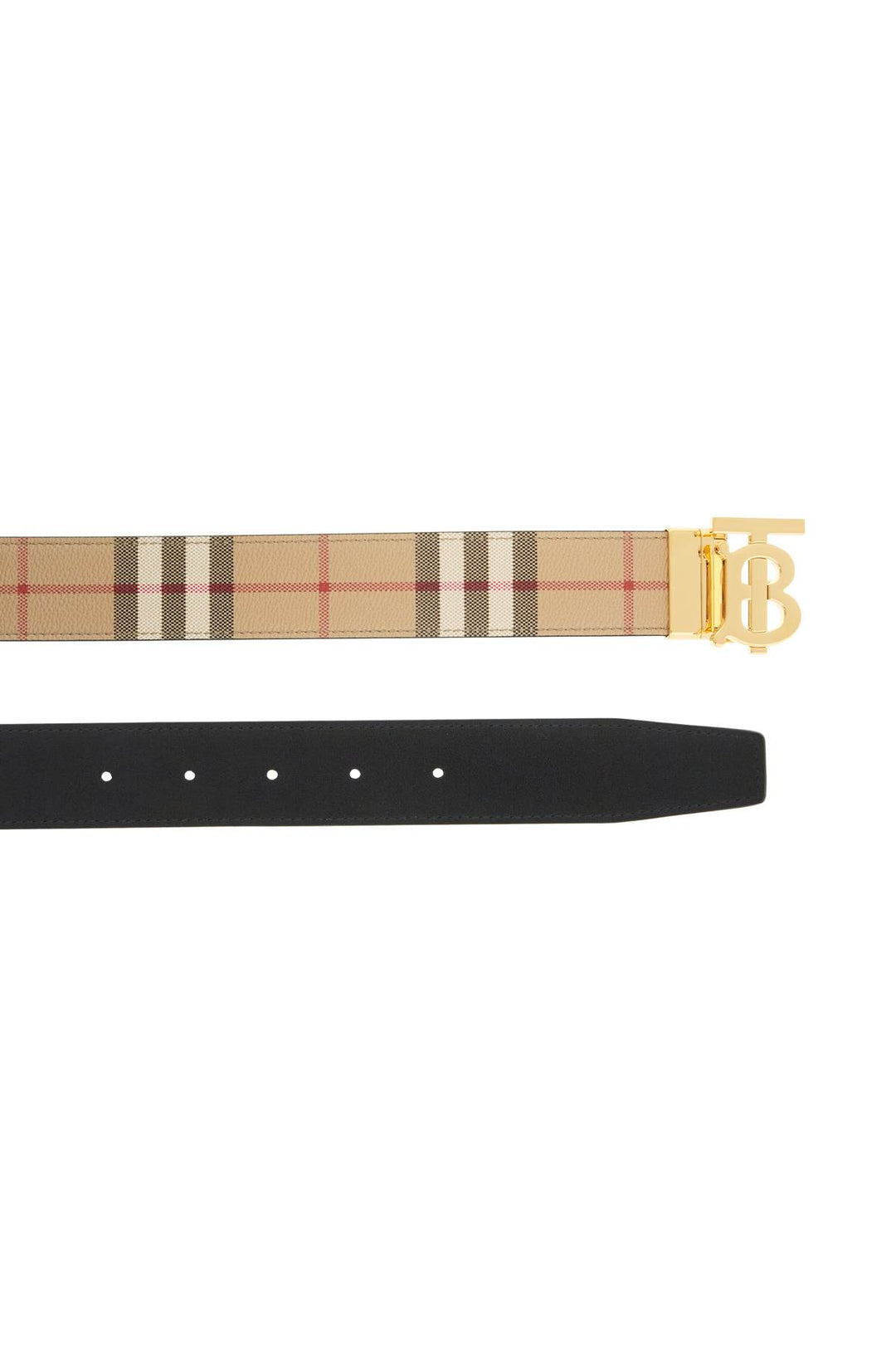 Burberry reversible check belt