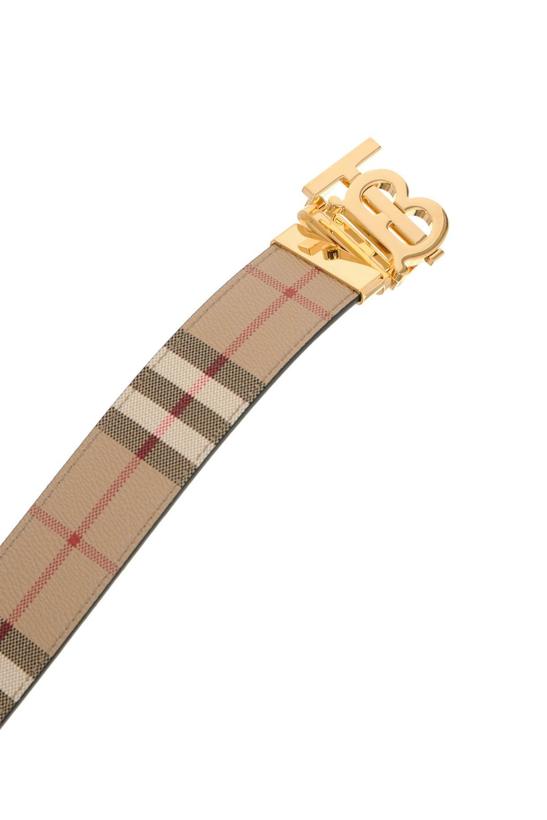 Burberry reversible check belt