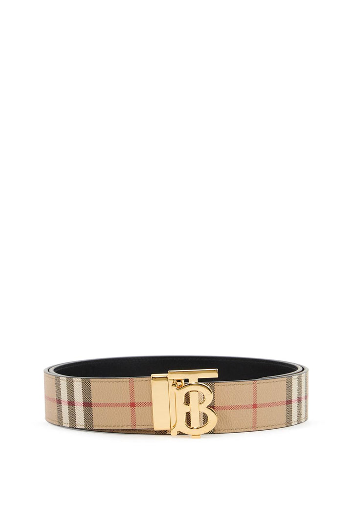 Burberry reversible check belt