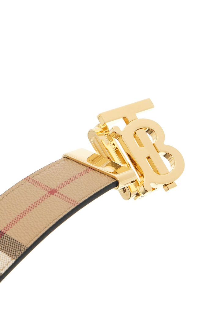 Burberry reversible check belt