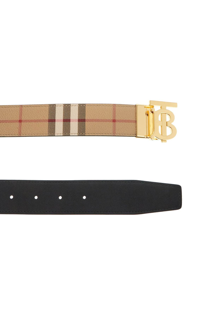 Burberry reversible check belt