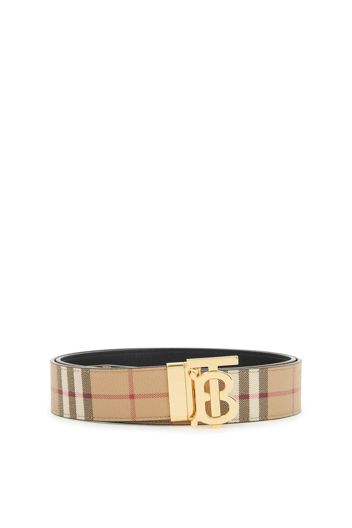 Burberry reversible check belt