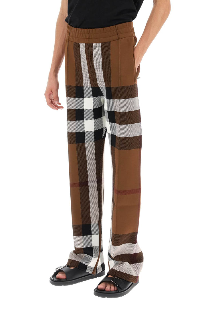 Burberry check track pants