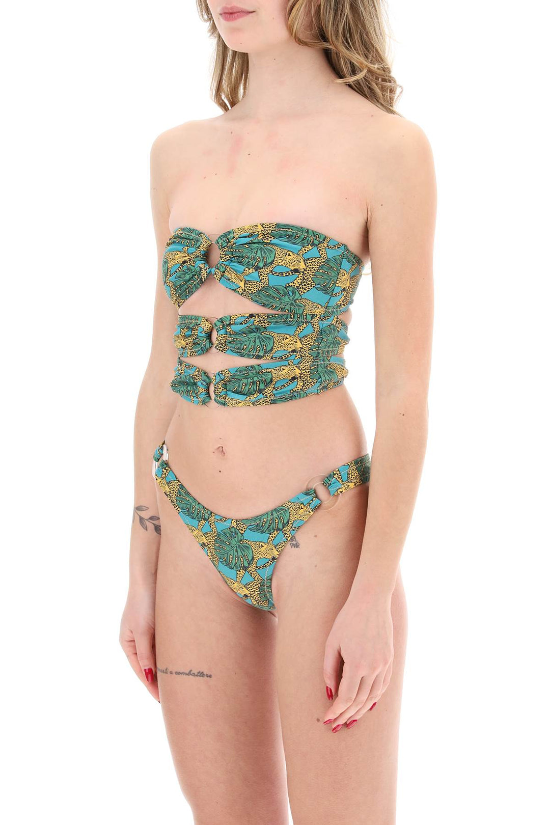 Reina Olga Cage Bikini Set For   Verde