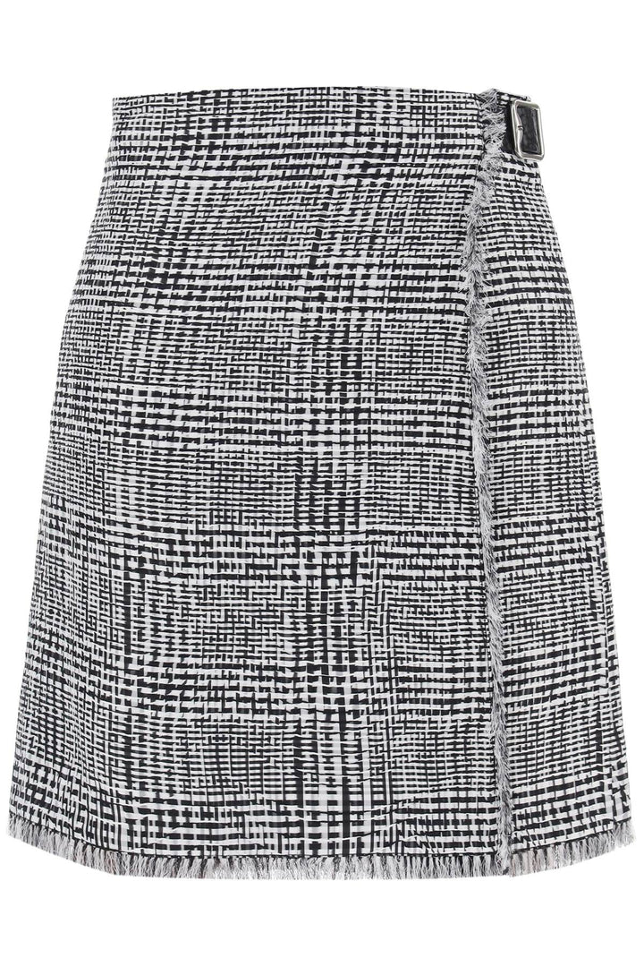 Burberry houndstooth plaid kilt