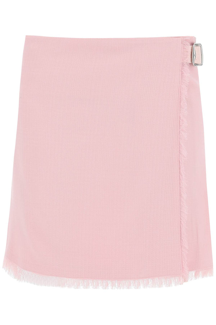 Burberry textured wool mini skirt