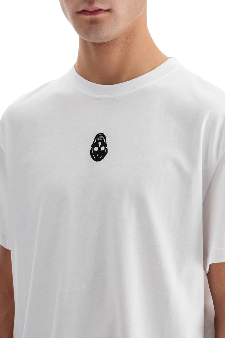 Alexander Mcqueen skull embroidered t-shirt