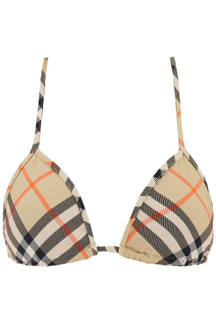 Burberry checkered bikini top