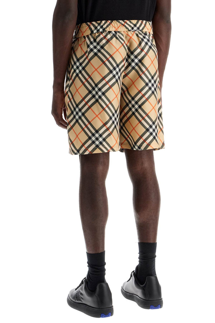 Burberry Checkered Silk Shorts