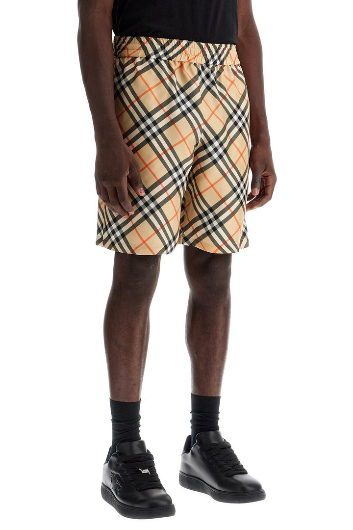 Burberry Checkered Silk Shorts