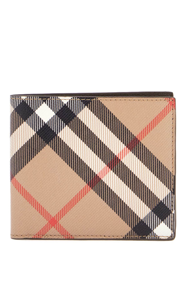 Burberry checkered zip wallet