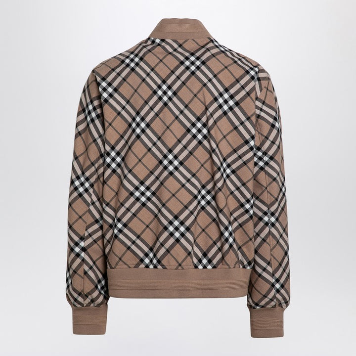 Burberry Check pattern zipped cardigan