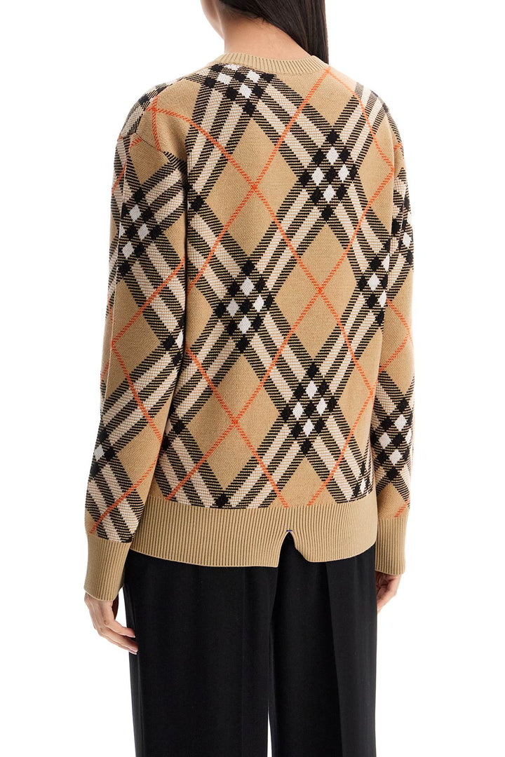 Burberry checkered wool  sweater