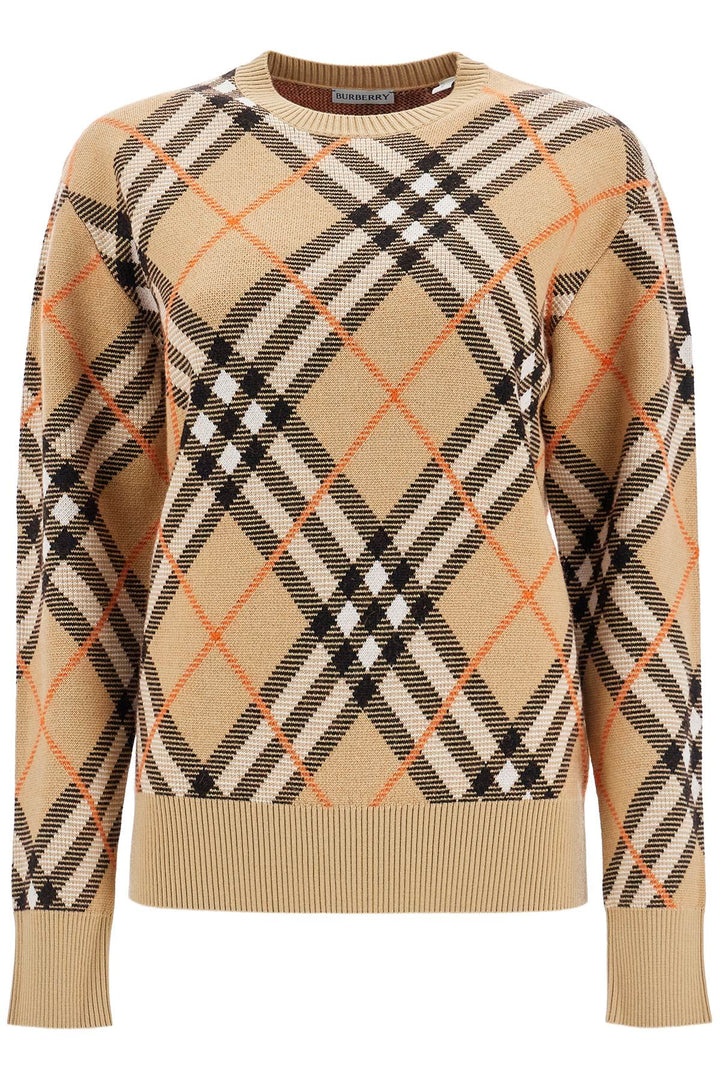 Burberry checkered wool  sweater