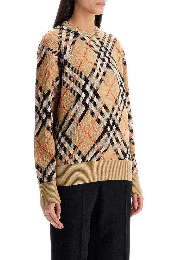 Burberry checkered wool  sweater