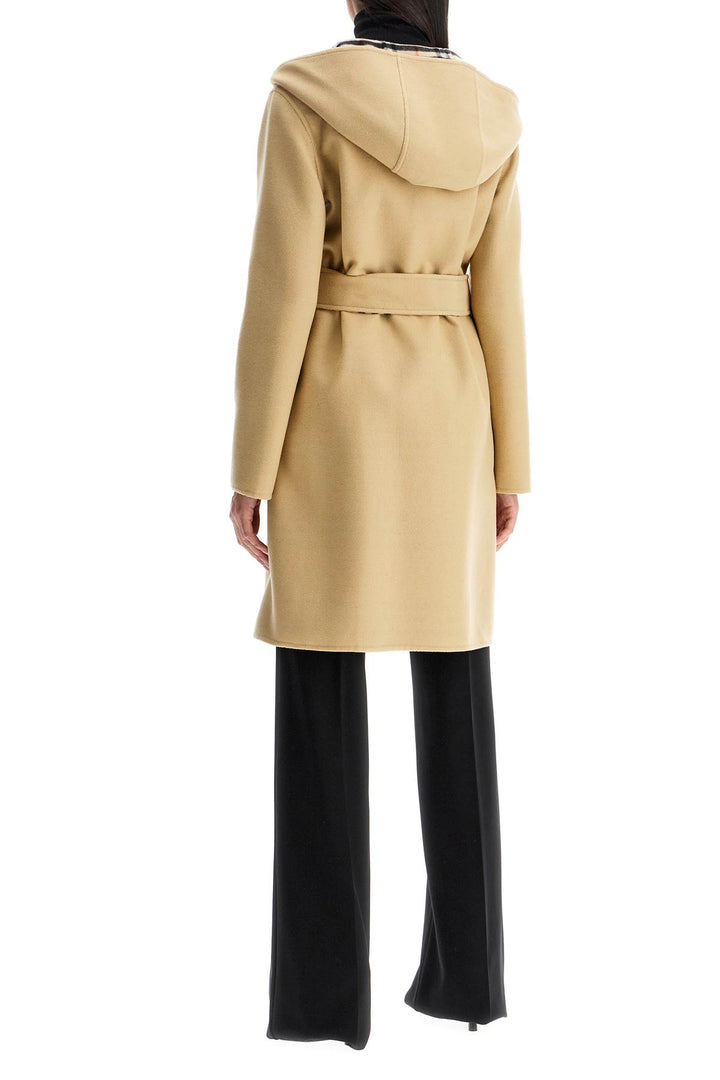 Burberry reversible wool coat with lap