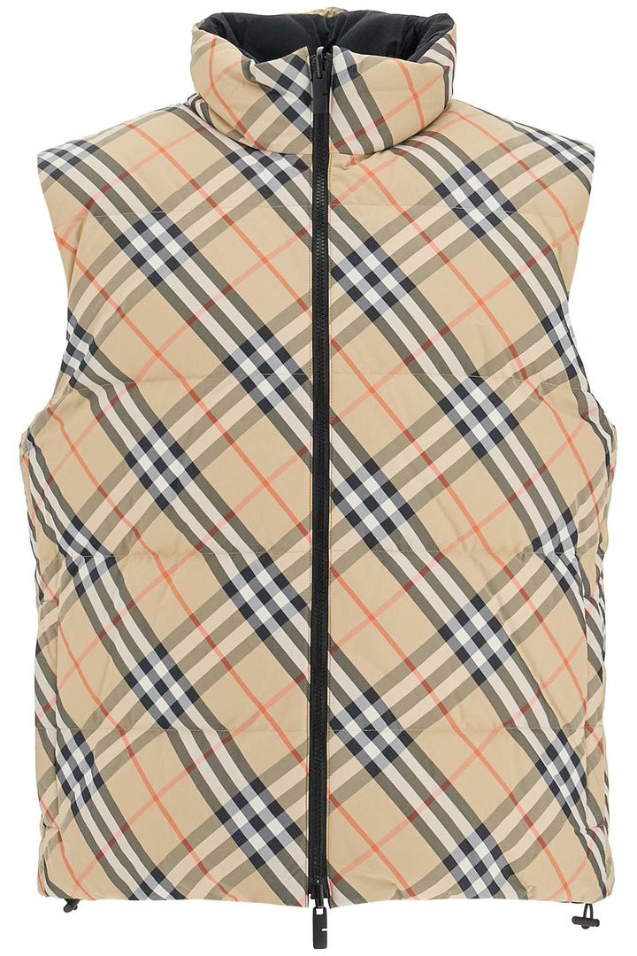 Burberry reversible checkered vest