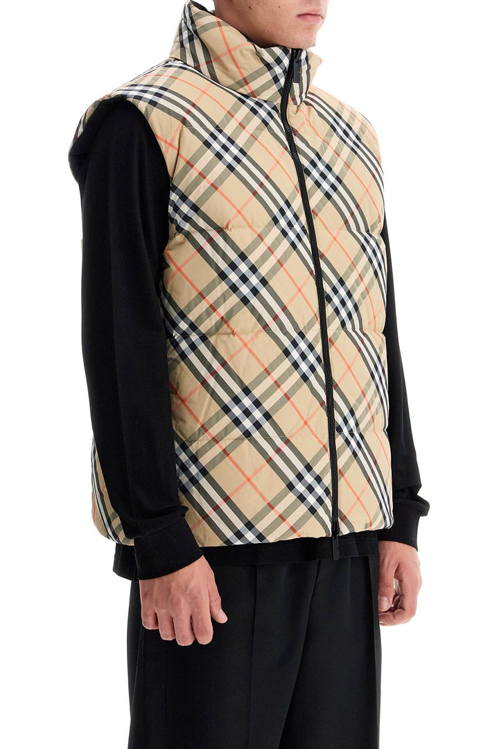 Burberry reversible checkered vest