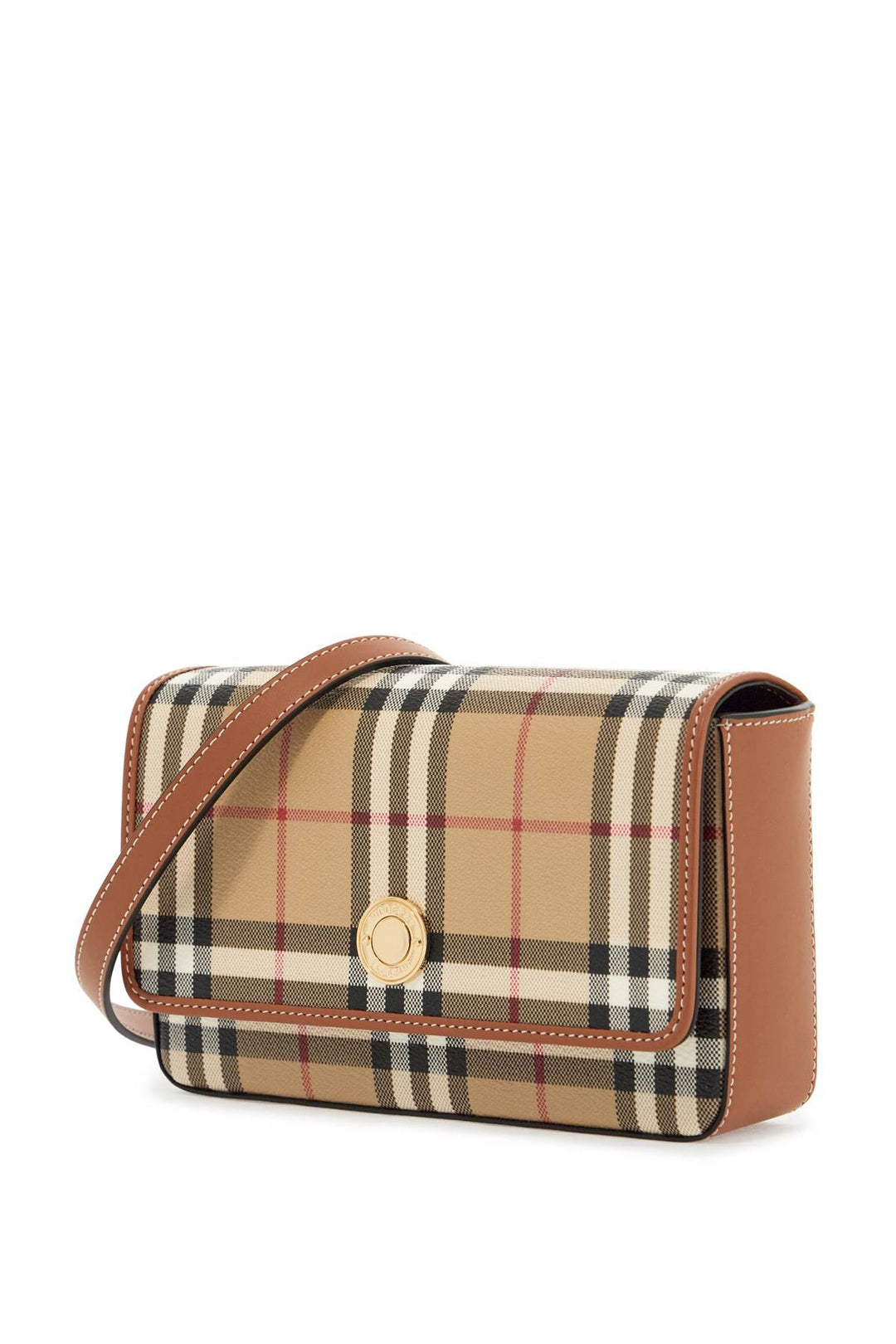 Burberry checkered shoulder bag with strap